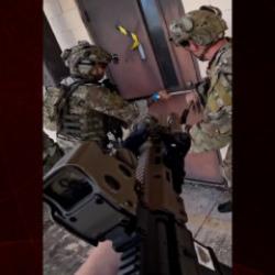 Helikopter destekli airsoft oyunundan ger&ccedil;eğini aratmayan sahneler ortaya &ccedil;ıktı