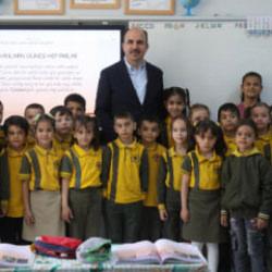 Başkan Altay mezun olduğu Sel&ccedil;uk İlkokulu'nda &ouml;ğrencilerle buluştu