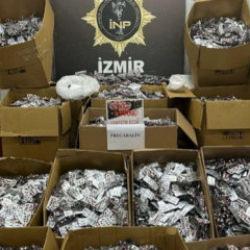 İzmir'de 11 milyon 904 bin 456 sentetik hap ele ge&ccedil;irildi