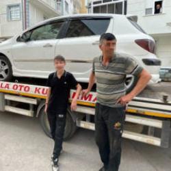 Karaman'da 13 yaşındaki &ccedil;ocuk arabayla ka&ccedil;tı, fatura anneye kesildi 