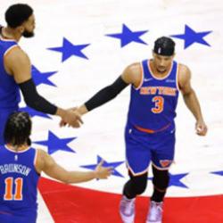 New York Knick NBA Doğu Konferansı'nda finale &ccedil;ıktı! 76ers'ı dağıttılar