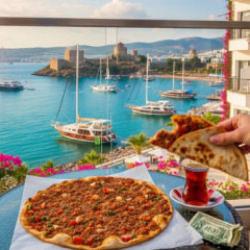 Plaja giriş parasıyla tatil yapılır! Lahmacun 30 euro, hamburger 42 euro! Sezon a&ccedil;ıldı