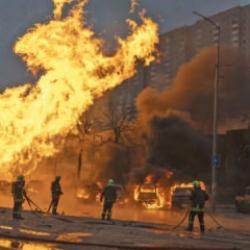 Rusya f&uuml;ze ve İHA'ları devreye soktu: Ukrayna'ya yoğun saldırı