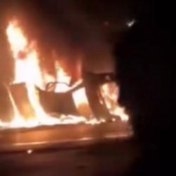 Alanya'da takla atıp alev alan otomobilde facia: 2 &ouml;l&uuml;, 3 ağır yaralı