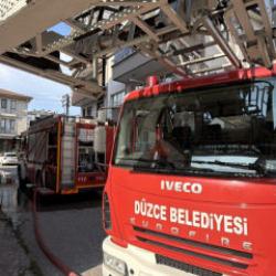 D&uuml;zce'de yangın paniği! 