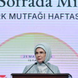 Emine Erdoğan'da T&uuml;rk mutfağı mesajı: En latif k&uuml;lt&uuml;r el&ccedil;imizdir
