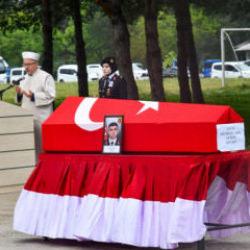 Hayatını kaybeden jandarma komutanı, askeri t&ouml;renle uğurlandı