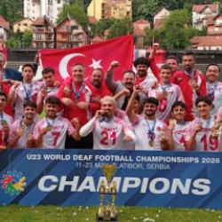 İşitme Engelliler Futbol Milli Takımı, d&uuml;nya şampiyonu oldu