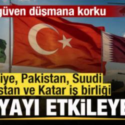 T&uuml;rkiye, Pakistan, Suudi Arabistan ve Katar'dan d&uuml;nyayı etkileyecek iş birliği