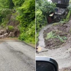 Artvin'i sağanak vurdu: Dereler taştı, k&ouml;y yolları kapandı