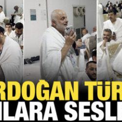 Cumhurbaşkanı Erdoğan, T&uuml;rk hacılarla telefonda g&ouml;r&uuml;şt&uuml;