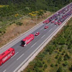 D&uuml;nya bu g&ouml;r&uuml;nt&uuml;leri konuşuyor! A Mill&icirc; Takım'a muhteşem uğurlama