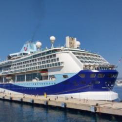 Dev kruvaziyer Marella Discovery 1790 yolcusuyla Bodrum'a demirledi