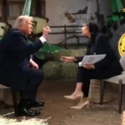 İşte Trump'ın canlı yayında gergin anları: Gazeteciye hakaret edip st&uuml;dyoyu terk etti!