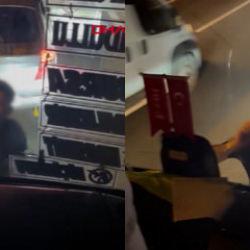 &Ouml;n&uuml;n&uuml; kestikleri yolcu otob&uuml;s&uuml;ne zarar veren 3 kişi g&ouml;zaltında
