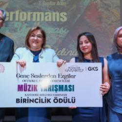 Gaziantep'te gen&ccedil; yetenekler &ouml;d&uuml;llerine kavuştu 