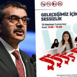 Bakan Tekin'den LGS sınavı i&ccedil;in sessizlik &ccedil;ağrısı