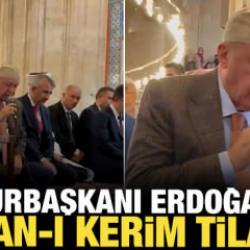 Cumhurbaşkanı Erdoğan'dan Selimiye Camii'nde Kur&rsquo;an-ı Kerim tilaveti