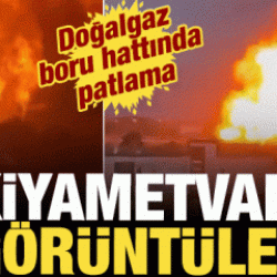 Dağıstan'dan kıyametvari sahneler: Doğalgaz boru hattı patladı