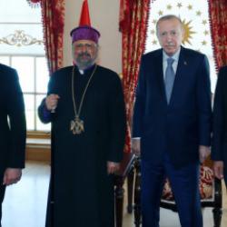 Erdoğan, T&uuml;rkiye Ermenileri Patriği Maşalyan'ı kabul etti
