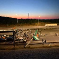 Kuzey Marmara Otoyolu'nun Anadolu istikameti trafiğe kapatıldı