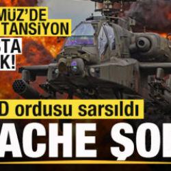 Savaşta bir ilk! H&uuml;rm&uuml;z'de y&uuml;ksek tansiyon! ABD ordusuna ait Apache d&uuml;şt&uuml;! 