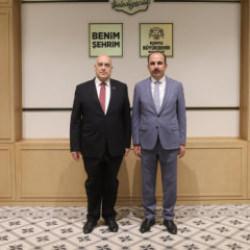Filistin'in Ankara B&uuml;y&uuml;kel&ccedil;isi Ebu Ceyş Başkan Altay'ı ziyaret etti