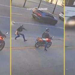 Brezilya' dehşet anları: Motosikletten inerken feci şekilde can verdi