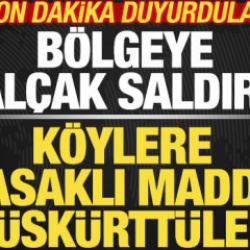 Son dakika duyurdular! Savaşta al&ccedil;ak saldırı! K&ouml;ylere yasaklı madde p&uuml;sk&uuml;rtt&uuml;ler