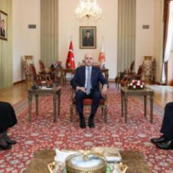TBMM Başkanı Kurtulmuş, DEM Parti İmralı heyetini kabul etti