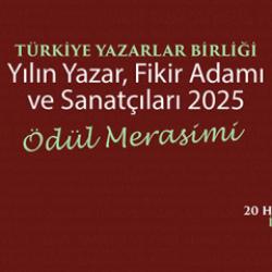T&uuml;rkiye Yazarlar Birliği 2025 &Ouml;d&uuml;lleri sahiplerini buluyor