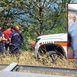 Şarampole devrildi! 72 yaşındaki motosikletin s&uuml;r&uuml;c&uuml;s&uuml; &ouml;ld&uuml; 
