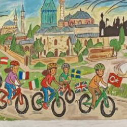 Avrupa Bisiklet Başkenti Konya resim yarışması sonu&ccedil;landı