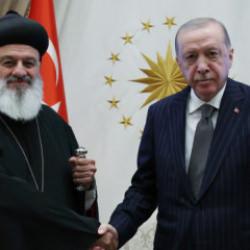 Cumhurbaşkanı Erdoğan, S&uuml;ryani Ortodoks Kilisesi Patriği'ni kabul etti