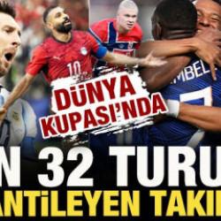 D&uuml;nya Kupası'nda 'Son 32' turunu garantileyen &uuml;lkeler