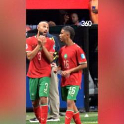  Mazraoui'den D&uuml;nya Kupası'nda ilk gol&uuml;n&uuml; atan arkadaşına ş&uuml;k&uuml;r &ccedil;ağrısı