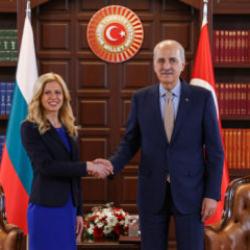 TBMM Başkanı Kurtulmuş, Bulgaristan Ulusal Meclisi Başkanı Dotsova ile g&ouml;r&uuml;şt&uuml;