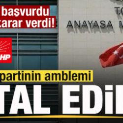 CHP başvurdu, AYM karar verdi! Bir partinin amblemi iptal edildi