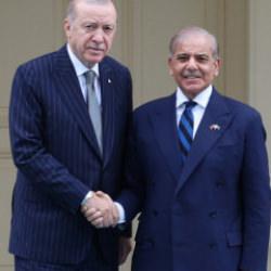 Cumhurbaşkanı Erdoğan'ın Pakistan Başbakanı Şerif ile g&ouml;r&uuml;şmesi başladı