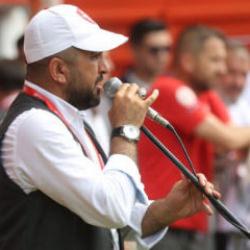 Eski pehlivan, Kırkpınar'da cazgır olarak er meydanında