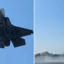 F-35, Beyaz Saray'a yakın b&ouml;lgede havada bekledi