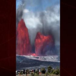 G&ouml;r&uuml;nt&uuml;ler yapay zeka değil ger&ccedil;ek! Kilauea Yanardağı 300 metreye kadar lav p&uuml;sk&uuml;rtt&uuml;