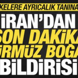 İran'dan son dakika H&uuml;rm&uuml;z Boğazı bildirisi! O &uuml;lkelere ayrıcalık tanınacak