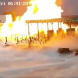 LPG y&uuml;kl&uuml; tanker kaza yaptı, ortalık yangın yerine d&ouml;nd&uuml;