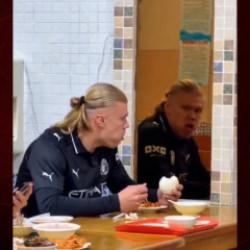 Norve&ccedil;li golc&uuml; Haaland'ın kendisinden korktuğu anlar viral oldu
