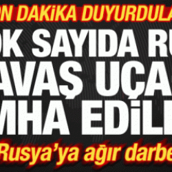 Son dakika duyurdular! Rusya'ya ağır darbe! &Ccedil;ok sayıda Rus savaş u&ccedil;ağı imha edildi