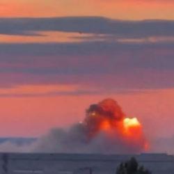 Ukrayna, Rusya'nın kalbini b&ouml;yle vurdu: Stratejik tesisin patlama anı kamerada