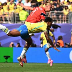 Erling Haaland şov yaptı! Norve&ccedil; Brezilya'yı dağıtarak &ccedil;eyrek finale y&uuml;kseldi