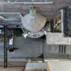 Erzurum'da yarım minareyi g&ouml;ren d&ouml;n&uuml;p bir daha bakıyor 