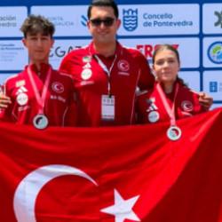 İspanya'da g&ouml;ğs&uuml;m&uuml;z&uuml; kabartacak başarı! Milli sporcularımız Avrupa ikincisi oldu!